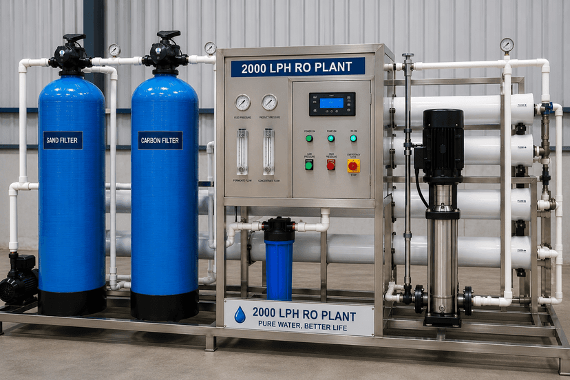 2000 LPH RO Plant
